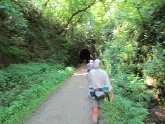 Judy Geisler; tunnel; IAT; Badger State Trail, WI